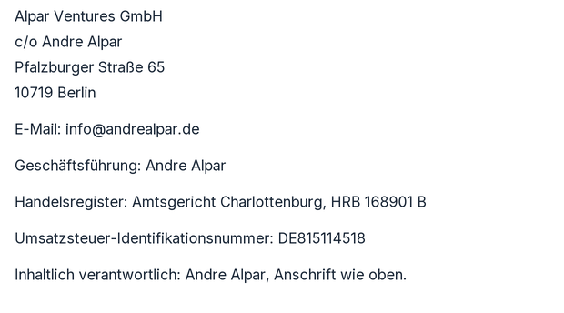 Impressum Daten